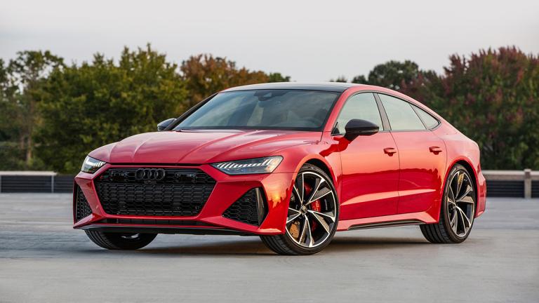2022 Audi RS7 in red.